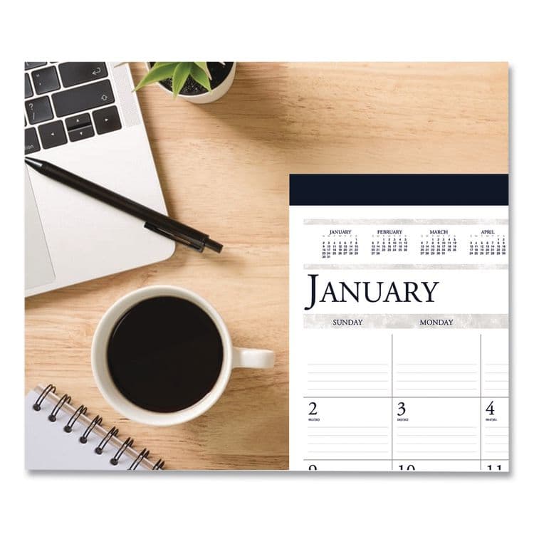 HOUSE OF DOOLITTLE Recycled Two-Color Monthly Desk Pad Calendar, 22 x 17, Perforated White/Blue/Gray Sheets, 12-Month (Jan-Dec): 2026 (HOD150HD) thumbnail 2