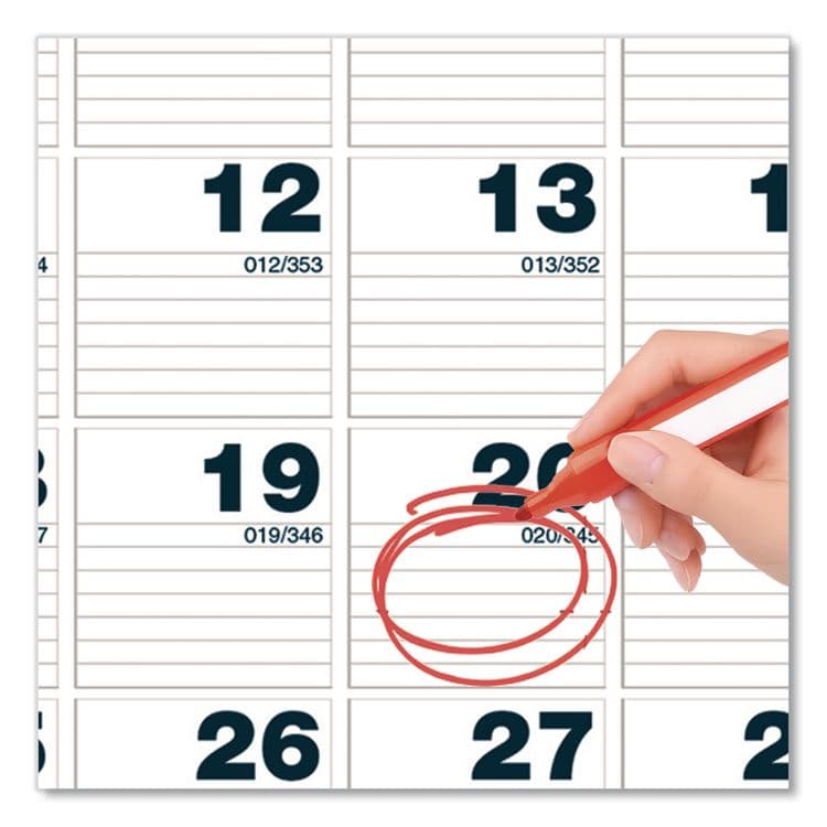 HOUSE OF DOOLITTLE Bar Harbor Recycled Wirebound Monthly Wall Calendar, 6 x 7, White/Blue/Gray Sheets, 12-Month (Jan-Dec): 2026 (HOD330) thumbnail 3