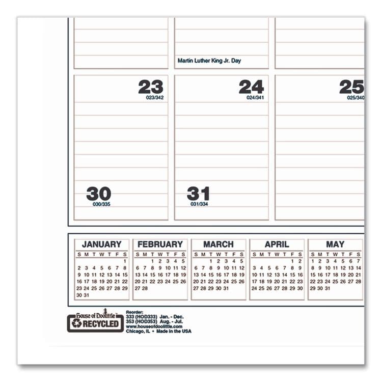 HOUSE OF DOOLITTLE Bar Harbor Recycled Wirebound Monthly Wall Calendar, 15.5 x 22, White/Blue/Gray Sheets, 12-Month (Jan-Dec): 2026 (HOD333) thumbnail 4