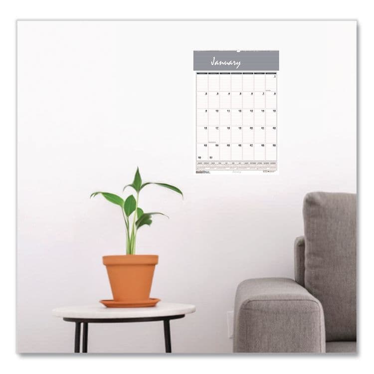 HOUSE OF DOOLITTLE Academic Year Bar Harbor Recycled Wirebound Monthly Wall Calendar, 12 x 17, White/Blue Sheets, 12-Month (Aug-July): 2025-2026 (HOD352) thumbnail 3