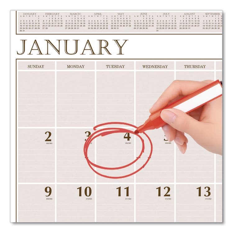 HOUSE OF DOOLITTLE Large Print Recycled Monthly Wall Calendar, 20 x 26, Beige Sheets, 12-Month (Jan to Dec): 2026 (HOD380) thumbnail 4