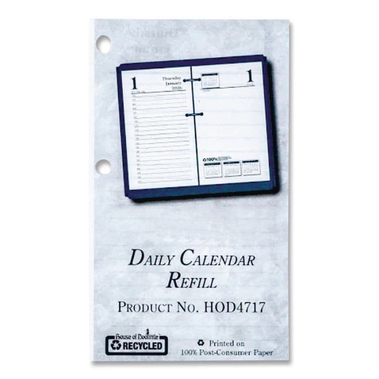 HOUSE OF DOOLITTLE Economy Daily Desk Calendar Refill, 3.5 x 6, White Sheets, 12-Month (Jan to Dec): 2026 (HOD4717) thumbnail 3