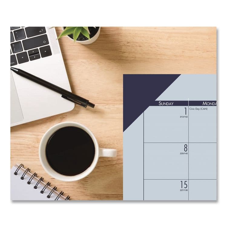 HOUSE OF DOOLITTLE EcoTones Recycled Academic Desk Pad Calendar, 18.5 x 13, Orchid Sheets, Cordovan Corners, 12-Month (Aug to July): 2025-2026 (HOD012573) thumbnail 2