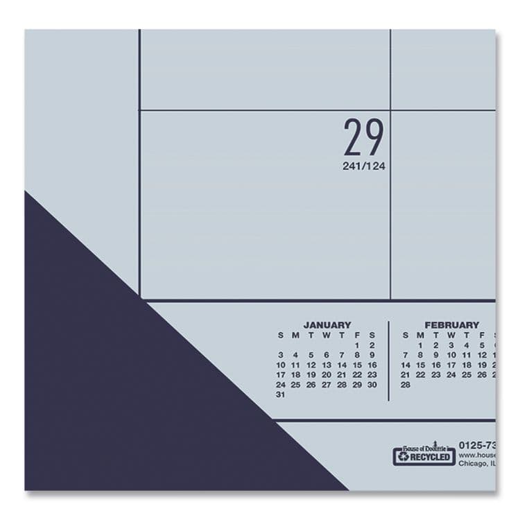 HOUSE OF DOOLITTLE EcoTones Recycled Academic Desk Pad Calendar, 18.5 x 13, Orchid Sheets, Cordovan Corners, 12-Month (Aug to July): 2025-2026 (HOD012573) thumbnail 4