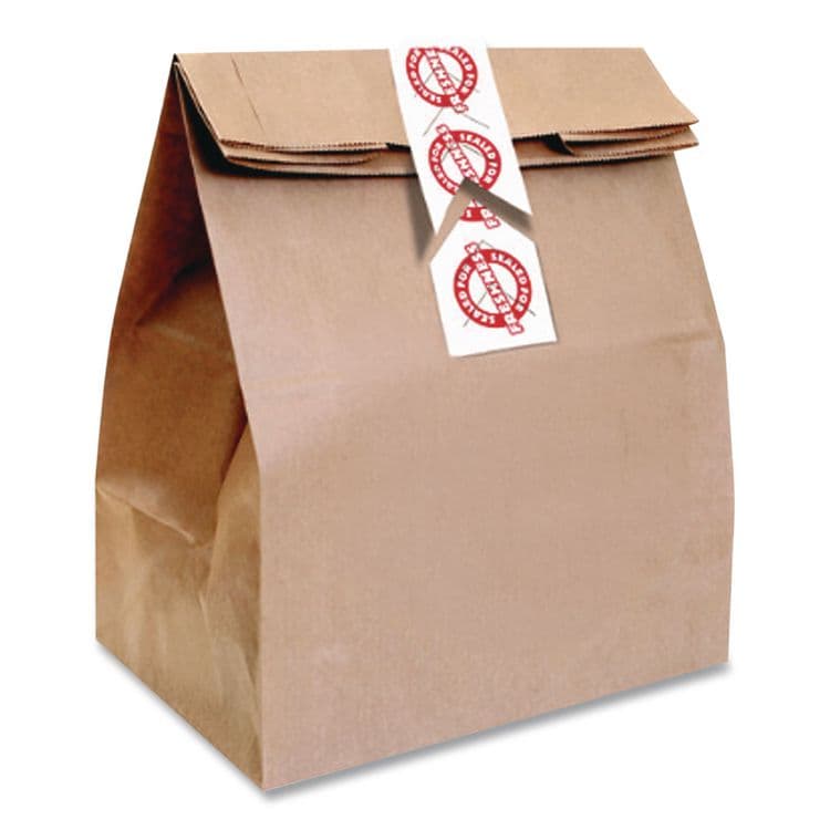 ICONEX Tamper Seal Label, 1.88 x 6, Red/White, 500/Roll, 4 Rolls/Carton (ICX90232497) thumbnail 2