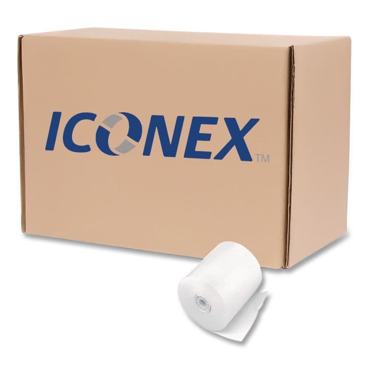 ICONEX Impact Bond Paper Rolls, 2.25" x 150 ft, White, 100/Carton (ICX90740510)