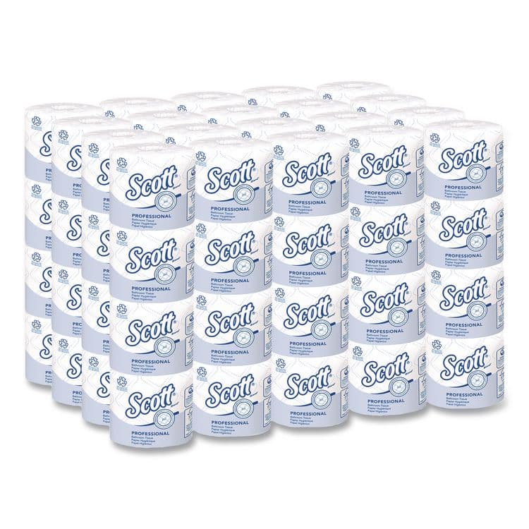 KIMBERLY CLARK Essential 100% Recycled Fiber SRB Bathroom Tissue, Septic Safe, 2-Ply, White, 473 Sheets/Roll, 80 Rolls/Carton (KCC13217)