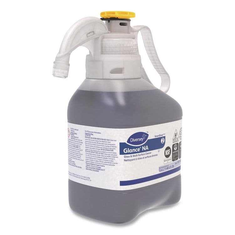 DIVERSEY Glance NA Glass and Multi-Surface Cleaner SC, Unscented, 1.4 L SmartDose, 2/Carton (DVO101106662) thumbnail 3