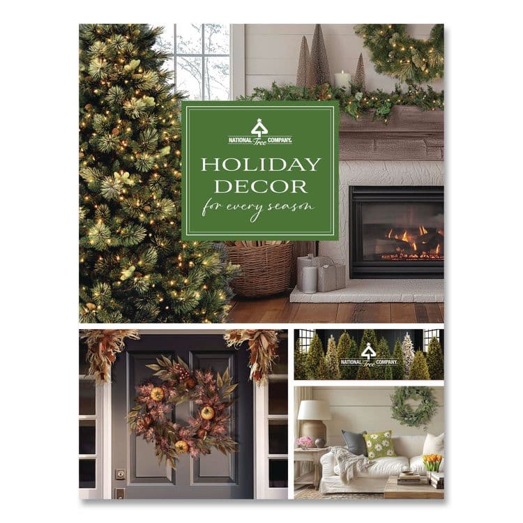 NATIONAL TREE COMPANY Pre-Lit Kingswood Fir Pencil Slim Tree, 35" x 35" x 108", White Tree, White Tree Stand (NTTKWW730090) thumbnail 4