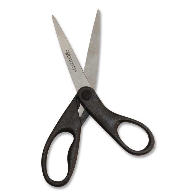 ACME UNITED CORPORATION Design Line Straight Stainless Steel Scissors, 8" Long, 3.13" Cut Length, Straight Black Handle (ACM13139) thumbnail 2