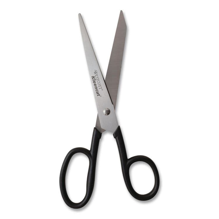 ACME UNITED CORPORATION Kleencut Stainless Steel Shears, 8" Long, 3.75" Cut Length, Straight Black Handle (ACM19018) thumbnail 2