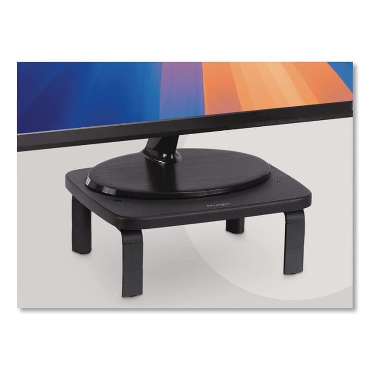 ACCO BRANDS, . SmartFit Monitor Stands, 12.25" x 2.25" x 1.75" to 4.75", Black, Supports 40 lbs (KMW52785) thumbnail 3