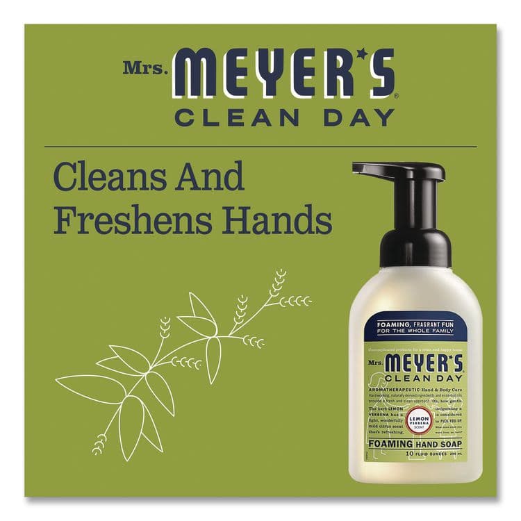 THE CALDREA COMPANY Clean Day Foaming Hand Soap, Lemon Scent, 10 oz, 4/Carton (SJN383417) thumbnail 4