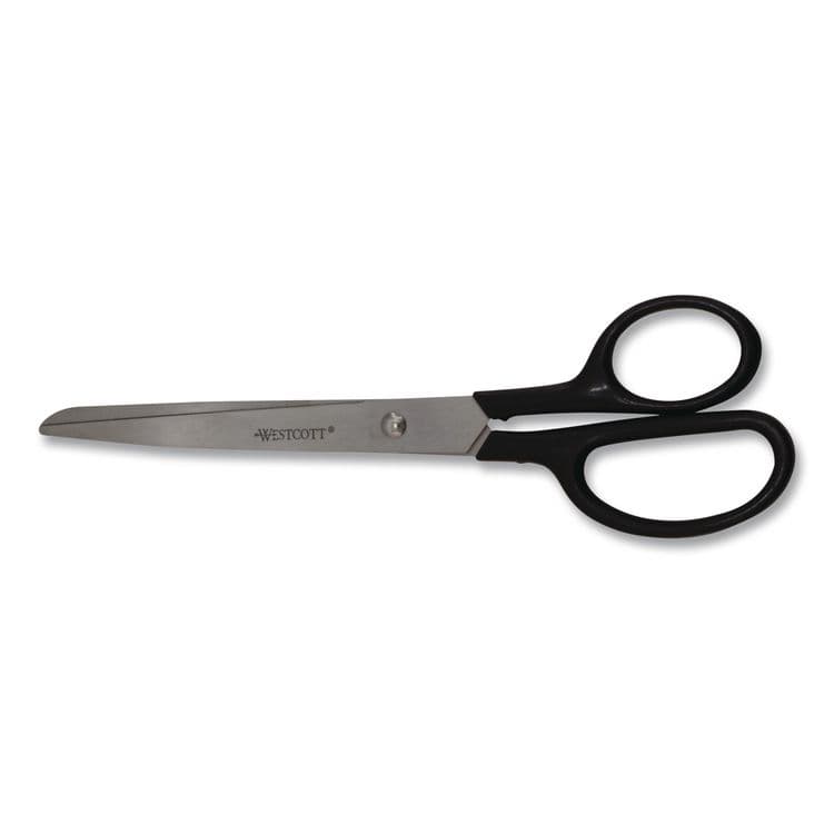 ACME UNITED CORPORATION Straight Contract Scissors, 8" Long, 3" Cut Length, Straight Black Handle (ACM10572)