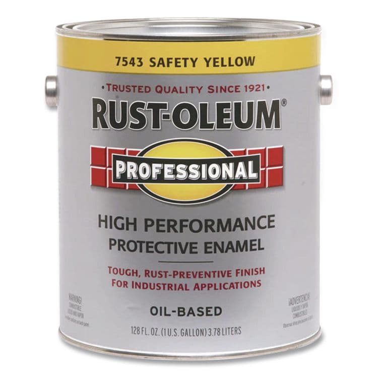 RUST-OLEUM CORPORATION High Performance Protective Enamel Paint, Gloss Safety Yellow, 1 gal Bucket/Pail, 2/Carton (RST7543402)