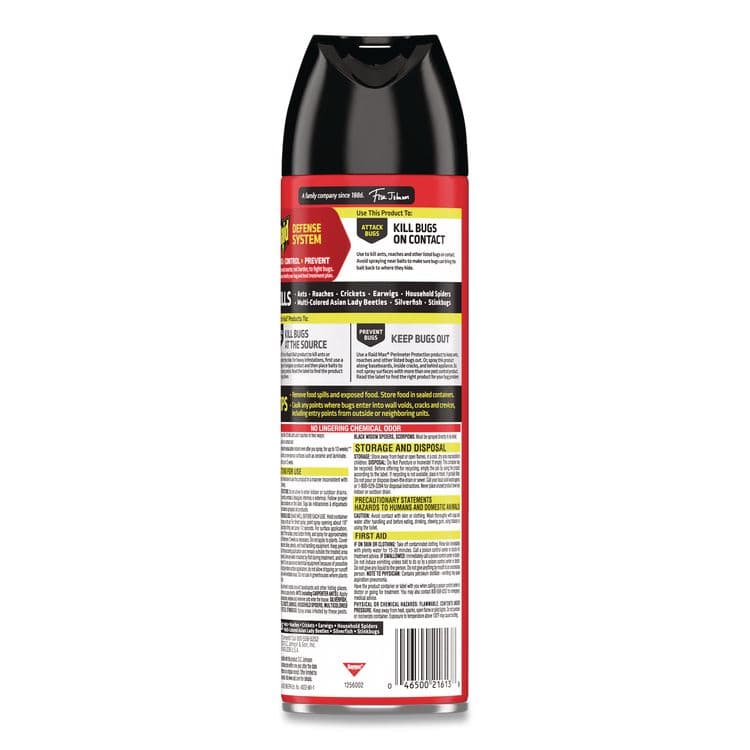 SC JOHNSON Ant and Roach Killer, 17.5 oz Aerosol Spray, Outdoor Fresh (SJN366000EA) thumbnail 2