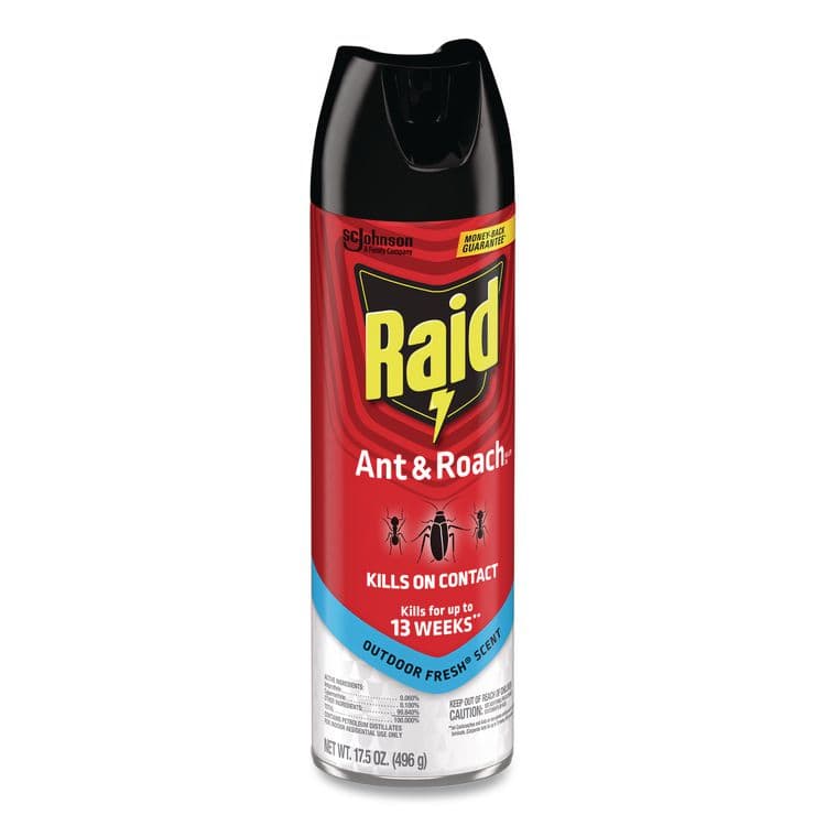 SC JOHNSON Ant and Roach Killer, 17.5 oz Aerosol Spray, Outdoor Fresh (SJN366000EA) thumbnail 3