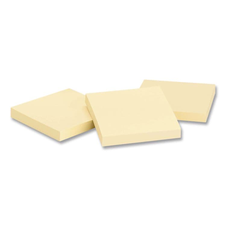 3M/COMMERCIAL TAPE DIV. Self-Stick Notes, 3" x 3", Yellow, 100 Sheets/Pad, 18 Pads/Pack (MMM654918PK) thumbnail 3