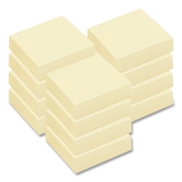 3M/COMMERCIAL TAPE DIV. Self-Stick Notes, 3" x 3", Yellow, 100 Sheets/Pad, 12 Pads/Pack (MMM6549YW) thumbnail 3