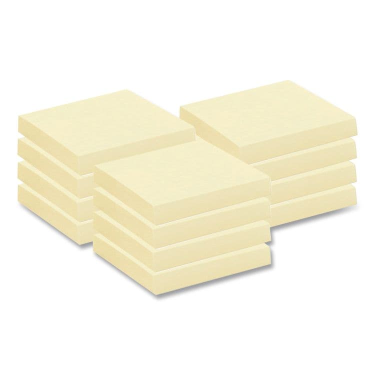 3M/COMMERCIAL TAPE DIV. Self-Stick Notes, 3" x 5", Yellow, 100 Sheets/Pad, 12 Pads/Pack (MMM6559YW) thumbnail 3