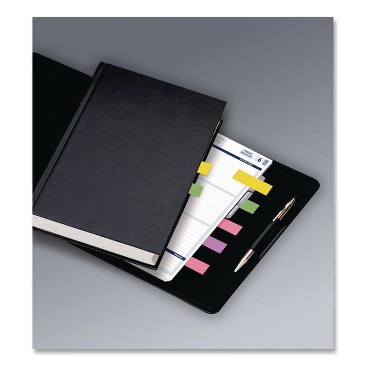 3M/COMMERCIAL TAPE DIV. Page Flag Markers, Assorted Colors,100 Flags/Pad, 5 Pads/Pack (MMM6705AU) thumbnail 3