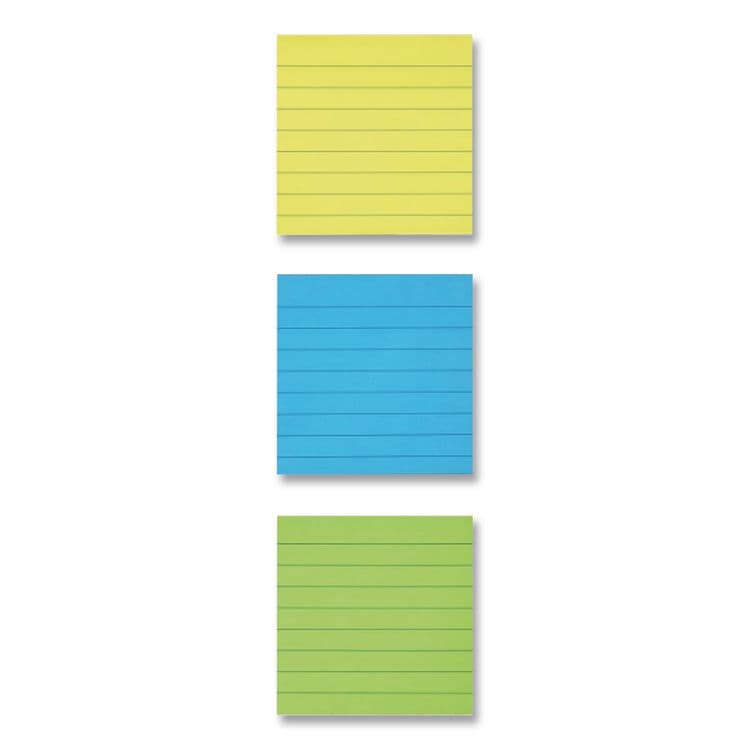 3M/COMMERCIAL TAPE DIV. Original Pads in Floral Fantasy Collection Colors, Note Ruled, 4" x 4", 200 Sheets/Pad, 3 Pads/Pack (MMM6753AUL) thumbnail 4