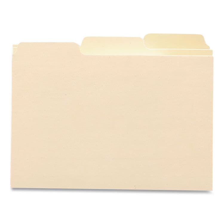 SMEAD MANUFACTURING CO. Manila Card Guides, 1/3-Cut Top Tab, Blank, 5 x 8, Manila, 100/Box (SMD57030) thumbnail 2