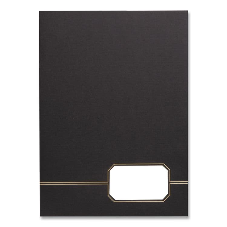TOPS BUSINESS FORMS Monogram Executive Twin Pocket Folders, Accommodates (80) 11 x 8.5 Sheets, Black/Gold, 4/Pack (OXF04161) thumbnail 3