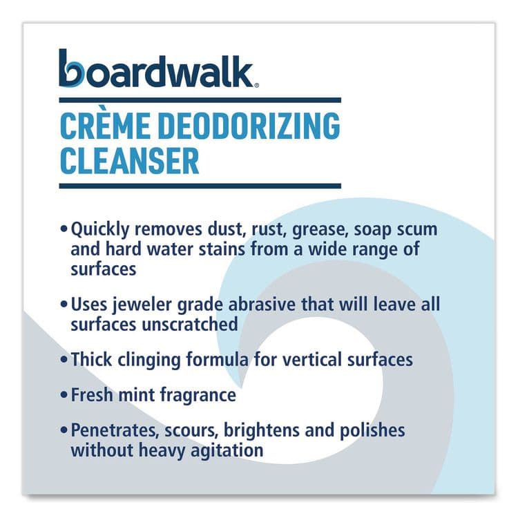 BOARDWALK Creme Deodorizing Cleanser, Mint Scent, 32 oz Bottle, 12/Carton (BWK4849) thumbnail 3