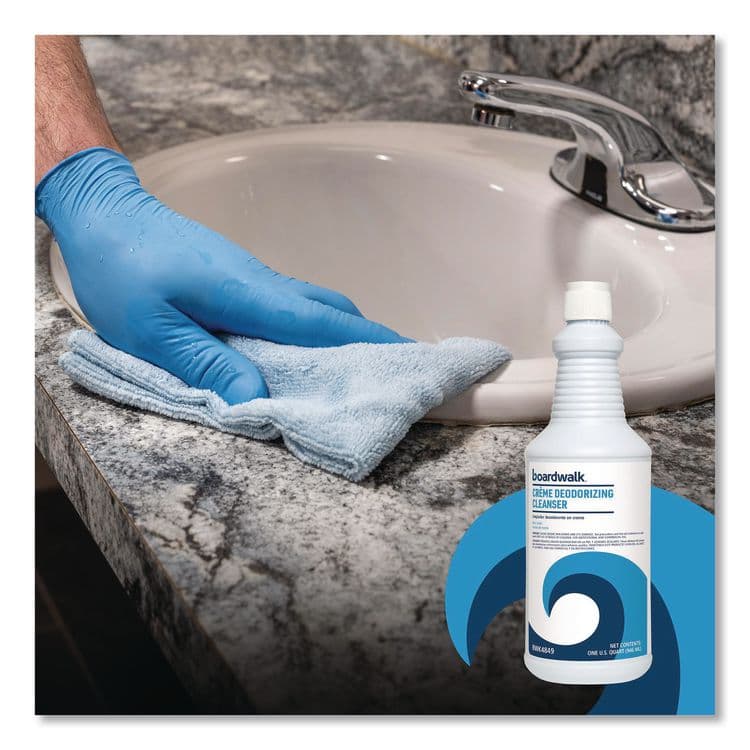 BOARDWALK Creme Deodorizing Cleanser, Mint Scent, 32 oz Bottle, 12/Carton (BWK4849) thumbnail 4