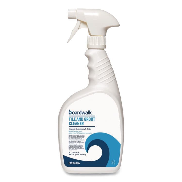 BOARDWALK Tile and Grout Cleaner, Minted Evergreen Scent, 32 oz Bottle, 12/Carton (BWK4846) thumbnail 2
