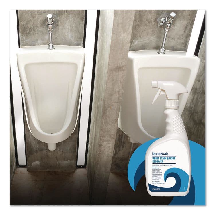 BOARDWALK Urine Stain and Odor Remover, Fresh Mint Scent, 32 oz, 12/Carton (BWK4835) thumbnail 4