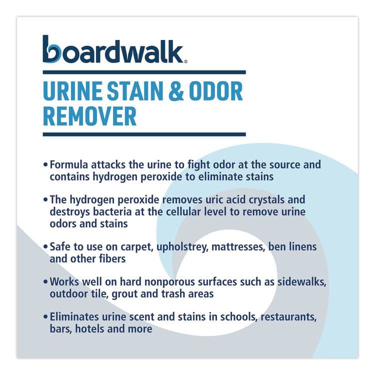 BOARDWALK Urine Stain and Odor Remover, Fresh Mint Scent, 32 oz, 12/Carton (BWK4835) thumbnail 3