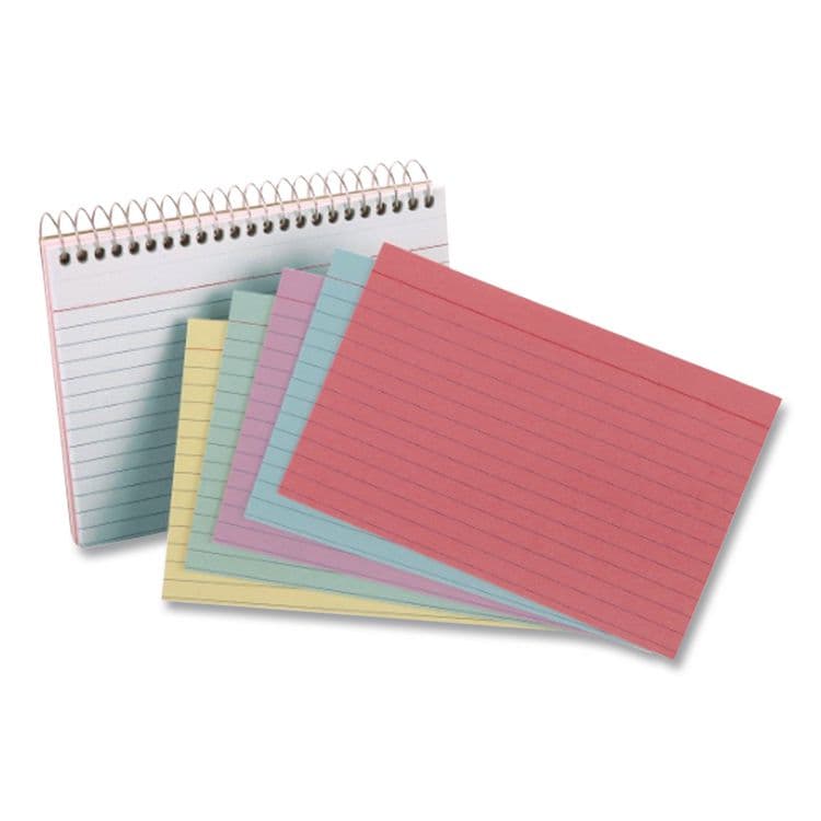 TOPS BUSINESS FORMS Spiral Index Cards, Ruled, 4 x 6, Assorted, 50/Pack (OXF40286) thumbnail 4