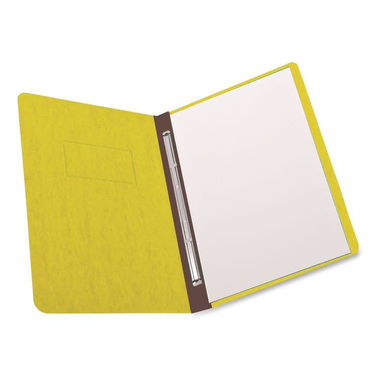 TOPS BUSINESS FORMS Heavyweight PressGuard and Pressboard Report Cover w/ Reinforced Side Hinge, 2-Prong Metal Fastener, 3" Cap, 8.5 x 11, Yellow (OXF12709) thumbnail 4