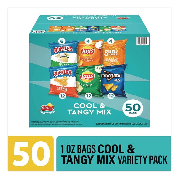 FRITO-LAY, . Cool and Tangy Mix Variety Pack, Assorted Flavors, 1 oz Bags, 50 Bags/Carton (GRR22002669) thumbnail 2