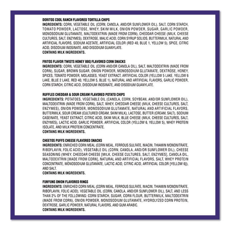 FRITO-LAY, . Premiere Mix Variety Pack, Assorted Flavors, Assorted Sizes, 30 Bags/Carton (GRR22002670) thumbnail 4