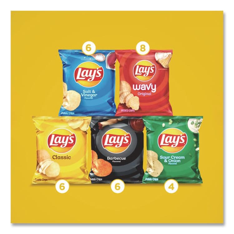 FRITO-LAY, . Potato Chip Variety Mix, Assorted Flavors, 1.5 oz Bag, 30 Bags/Carton (GRR22002672) thumbnail 3