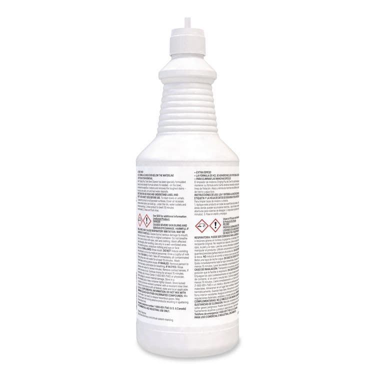 DIVERSEY Crew Clinging Plus Toilet Bowl Cleaner, Characteristic Scent, 32 oz Bottle, 12/Carton (DVO9302467) thumbnail 2