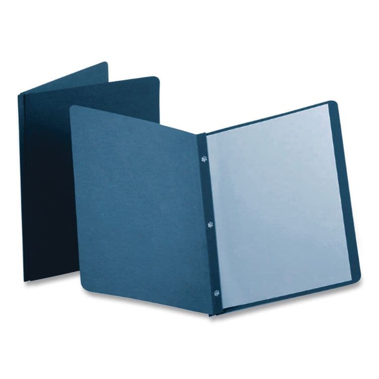 TOPS BUSINESS FORMS Title Panel and Border Front Report Cover, Three-Prong Fastener, 0.5" Capacity, Dark Blue/Dark Blue, 25/Box (OXF52538) thumbnail 4