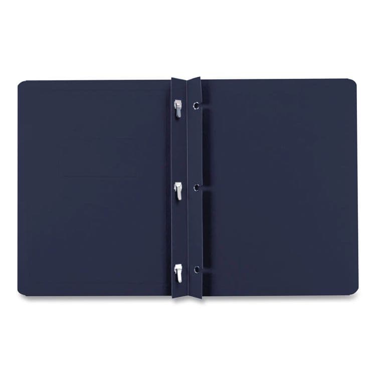 TOPS BUSINESS FORMS Title Panel and Border Front Report Cover, Three-Prong Fastener, 0.5" Capacity, Dark Blue/Dark Blue, 25/Box (OXF52538) thumbnail 3