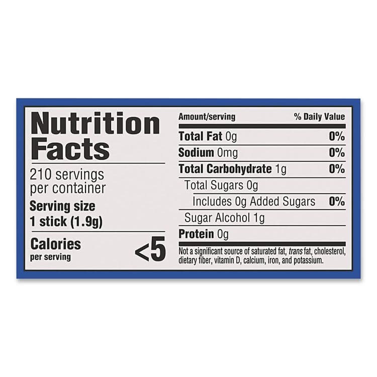 MONDELEZ INTERNATIONAL Sugar-Free Gum, Original Mint, 14 Sticks/Pack, 15 Packs/Carton (GRR22002639) thumbnail 4