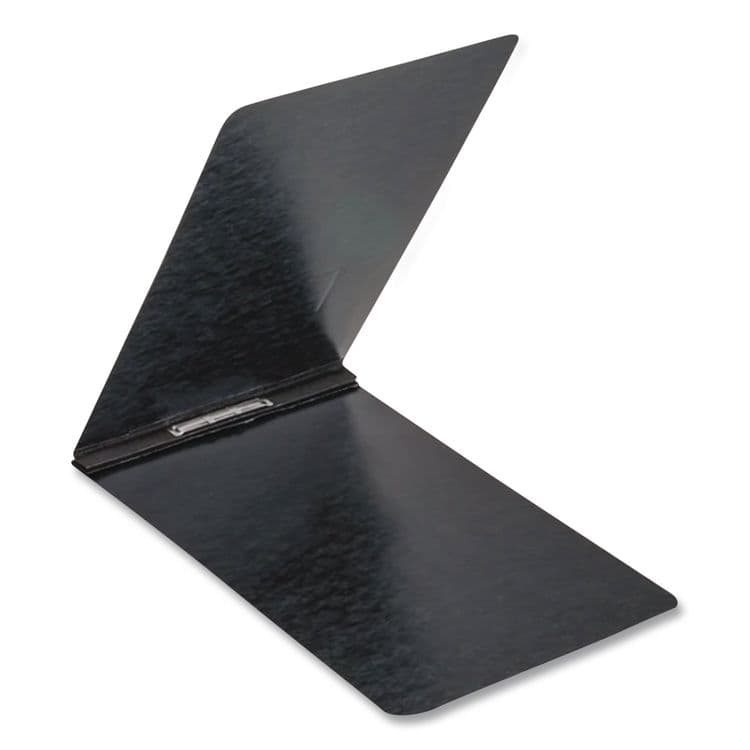 TOPS BUSINESS FORMS PressGuard Report Cover with Reinforced Top Hinge, Two-Prong Metal Fastener, 2" Capacity, 8.5 x 11, Black/Black (OXF71106) thumbnail 3