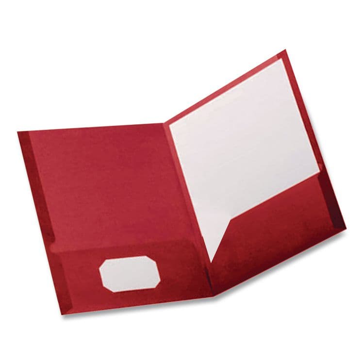 TOPS BUSINESS FORMS Poly Twin-Pocket Folder, Accommodates (100) 11 x 8.5 Sheets, Red (OXF57411) thumbnail 3