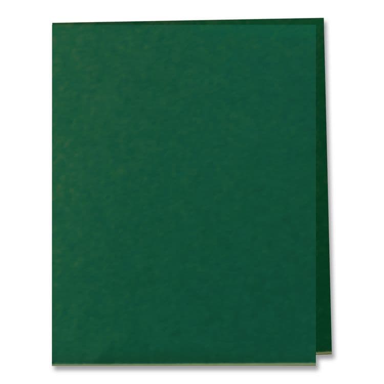 TOPS BUSINESS FORMS Twin-Pocket Folder, Accommodates (100) 11 x 8.5 Sheets, Green, 25/Box (OXF57503) thumbnail 4