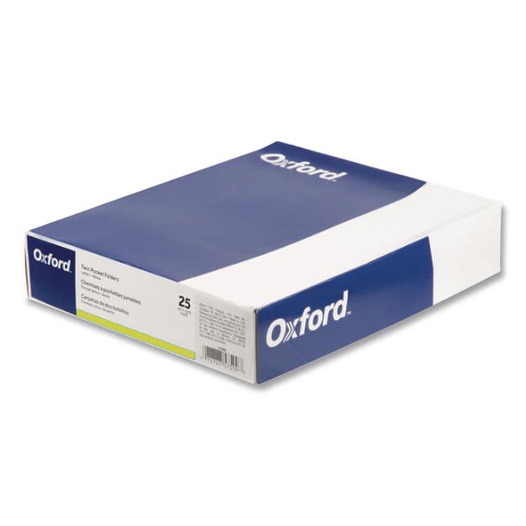 TOPS BUSINESS FORMS Twin-Pocket Folder, Accommodates (100) 11 x 8.5 Sheets, Yellow, 25/Box (OXF57509) thumbnail 2