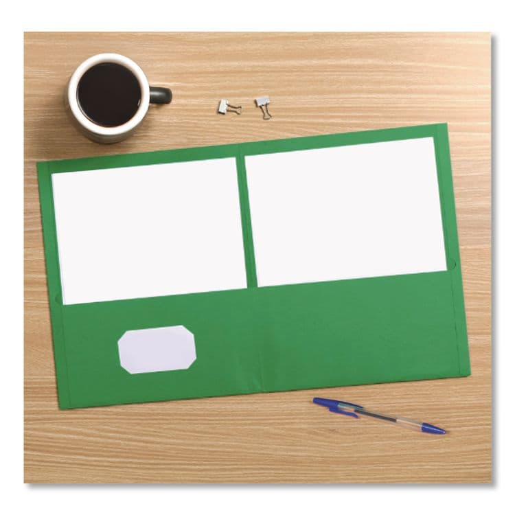 TOPS BUSINESS FORMS Twin-Pocket Folder, Accommodates (100) 11 x 8.5 Sheets, Assorted Colors, 25/Box (OXF57513) thumbnail 3