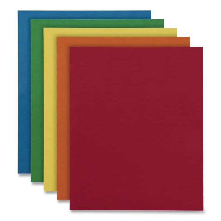 TOPS BUSINESS FORMS Twin-Pocket Folder, Accommodates (100) 11 x 8.5 Sheets, Assorted Colors, 25/Box (OXF57513) thumbnail 4