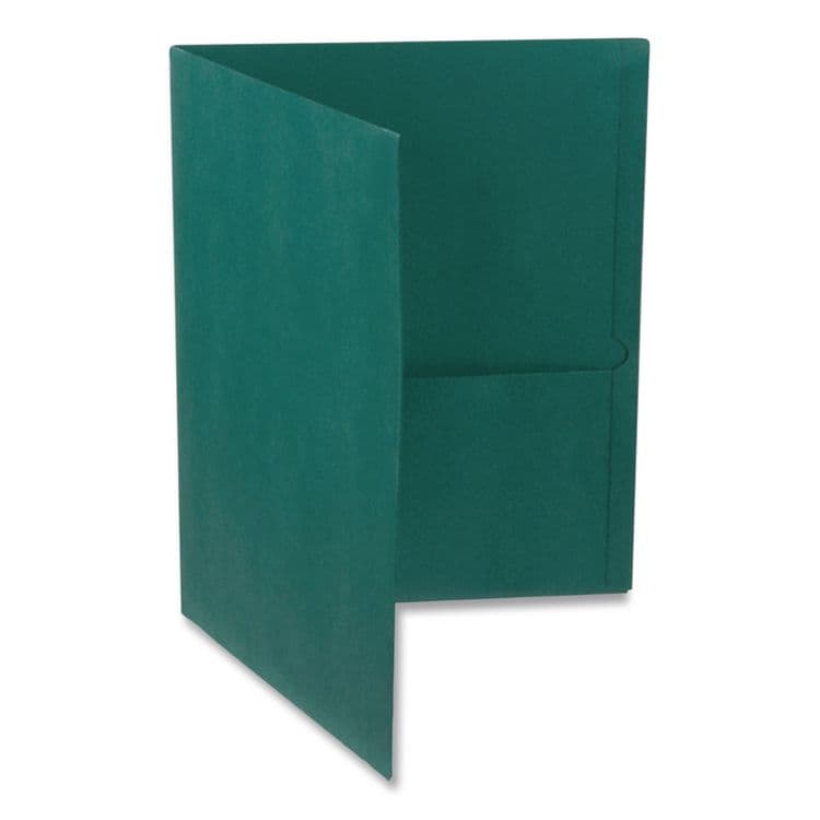 TOPS BUSINESS FORMS Twin-Pocket Folder, Accommodates (100) 11 x 8.5 Sheets, Teal, 25/Box (OXF57555) thumbnail 3