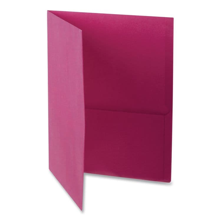 TOPS BUSINESS FORMS Twin-Pocket Folder, Accommodates (100) 11 x 8.5 Sheets, Burgundy, 25/Box (OXF57557) thumbnail 3